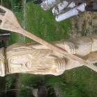 Neptun, poseidon, Skulptur, Kettensäge, Berlin , Brandenburg, geschnitzt, Handmade, Holz