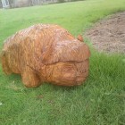 Bison, Büffel, Skulptur, Kettensäge, Berlin , Brandenburg, geschnitzt, Handmade, Holz