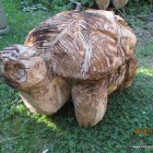 Schildkröte, Skulptur, Kettensäge, Berlin , Brandenburg, geschnitzt, Handmade, Holz