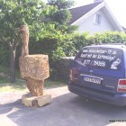 Strauß 250 cm, Skulptur, Kettensäge, Berlin , Brandenburg, geschnitzt, Handmade, Holz