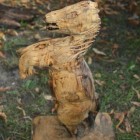 Pferd aufgebäumt , Skulptur, Kettensäge, Berlin , Brandenburg, geschnitzt, Handmade, Holz