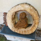 Ringeule, Skulptur, Kettensäge, Berlin , Brandenburg, geschnitzt, Handmade, Holz