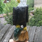 Weißkopfseeadler mit Fisch, Agel, Skulptur, Kettensäge, Berlin , Brandenburg, geschnitzt, Handmade, Holz